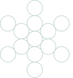Grafica stilizzata della blockchain in verde.