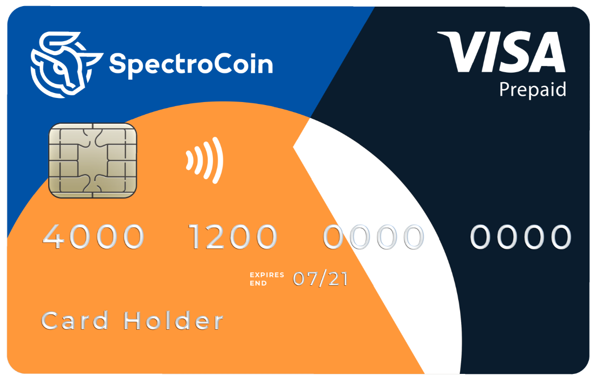 Spectrocoin card aspetto