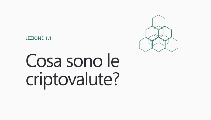 Cosa sono le criptovalute?