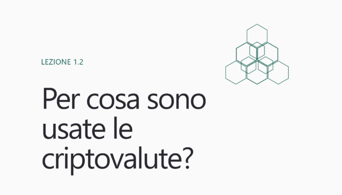 Per cosa sono usate le criptovalute?