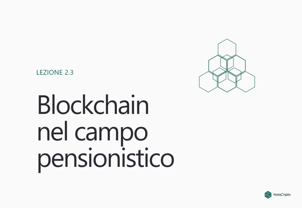 Blockchain nel campo pensionistico