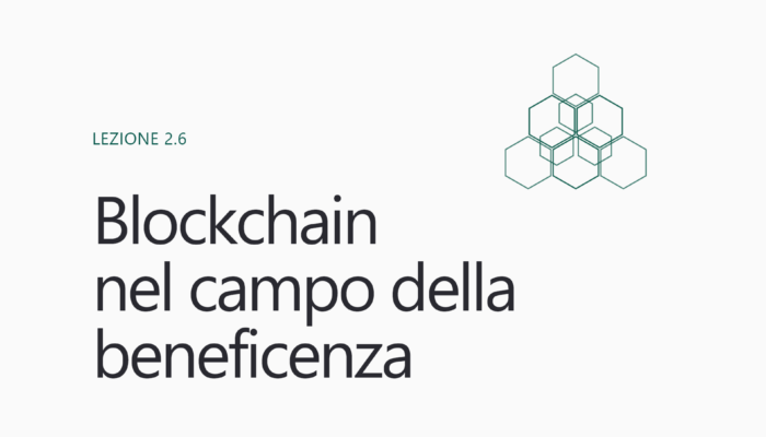 Blockchain nel campo della beneficenza