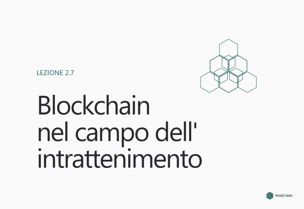 Blockchain nel campo dell’intrattenimento