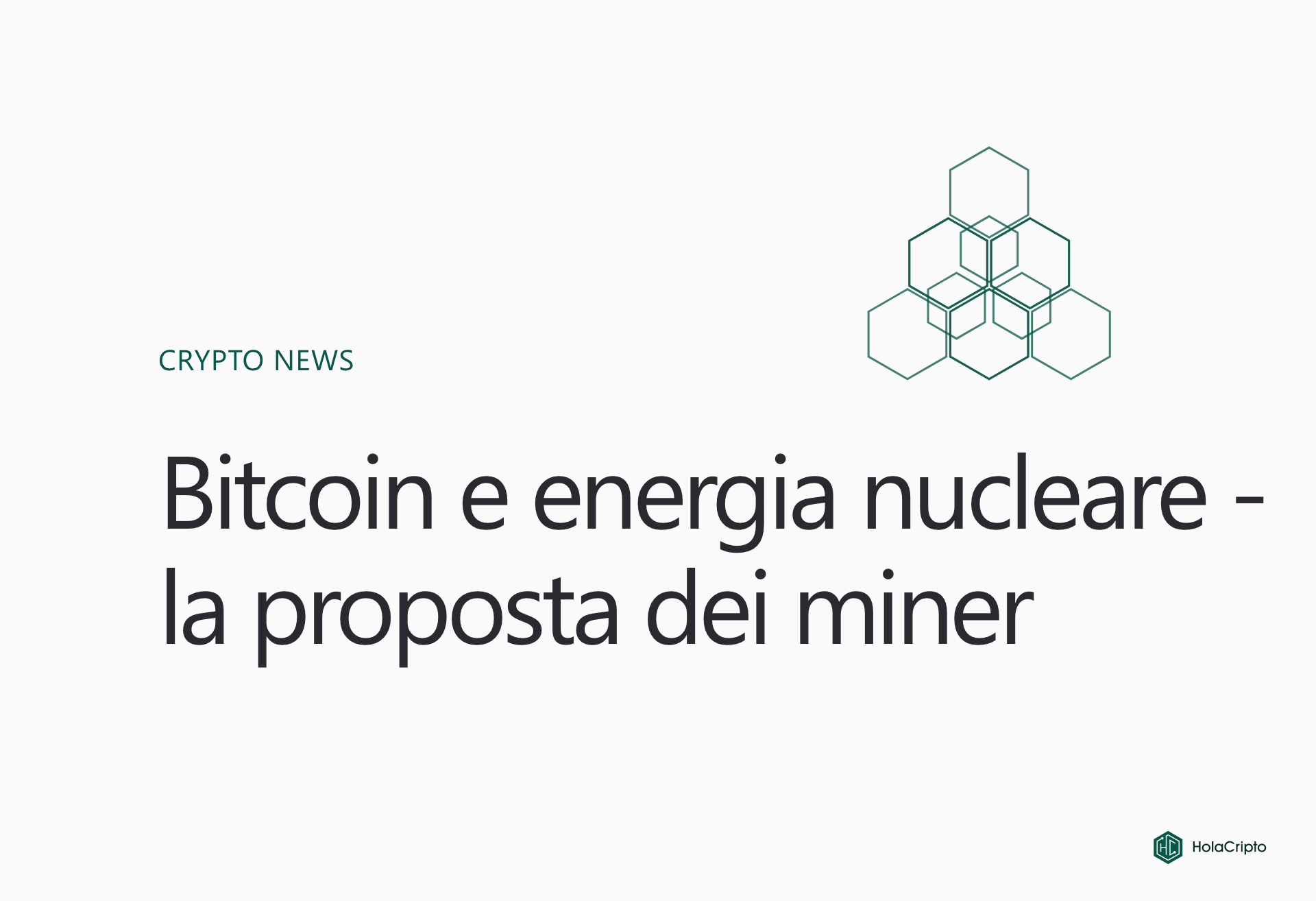 Bitcoin e energia nucleare – la proposta dei miner