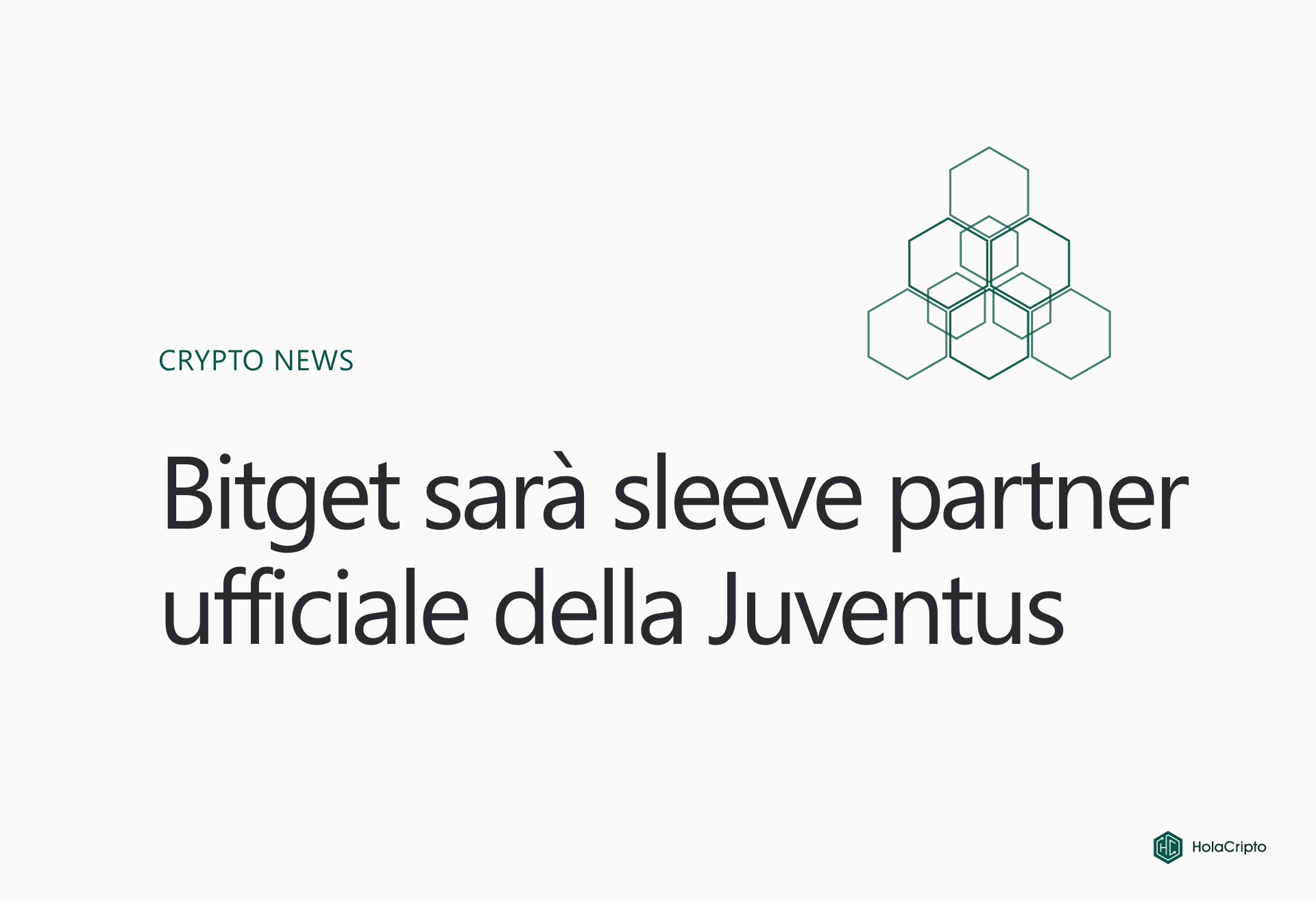 Il crypto exchange Bitget diventa sleeve partner ufficiale della Juventus