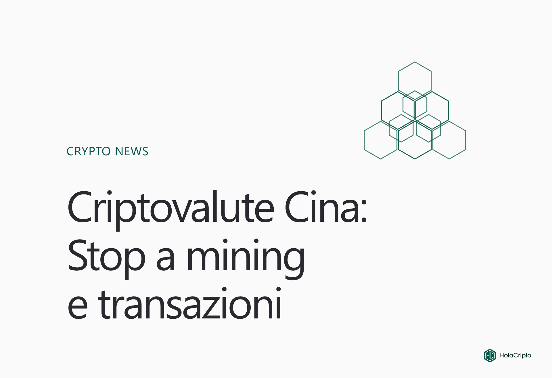 Criptovalute Cina: Stop a mining e transazioni
