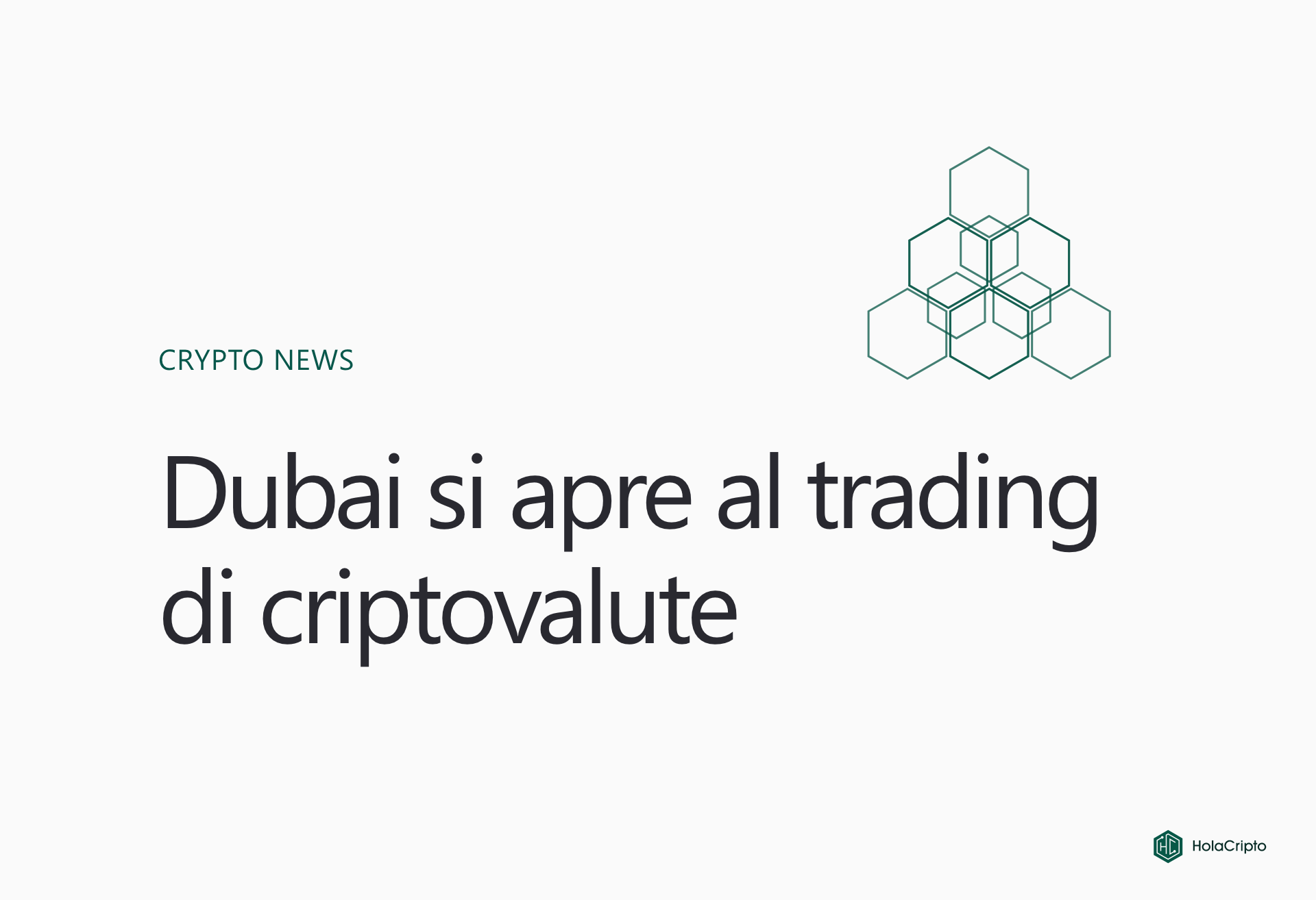 Dubai si apre al trading di criptovalute
