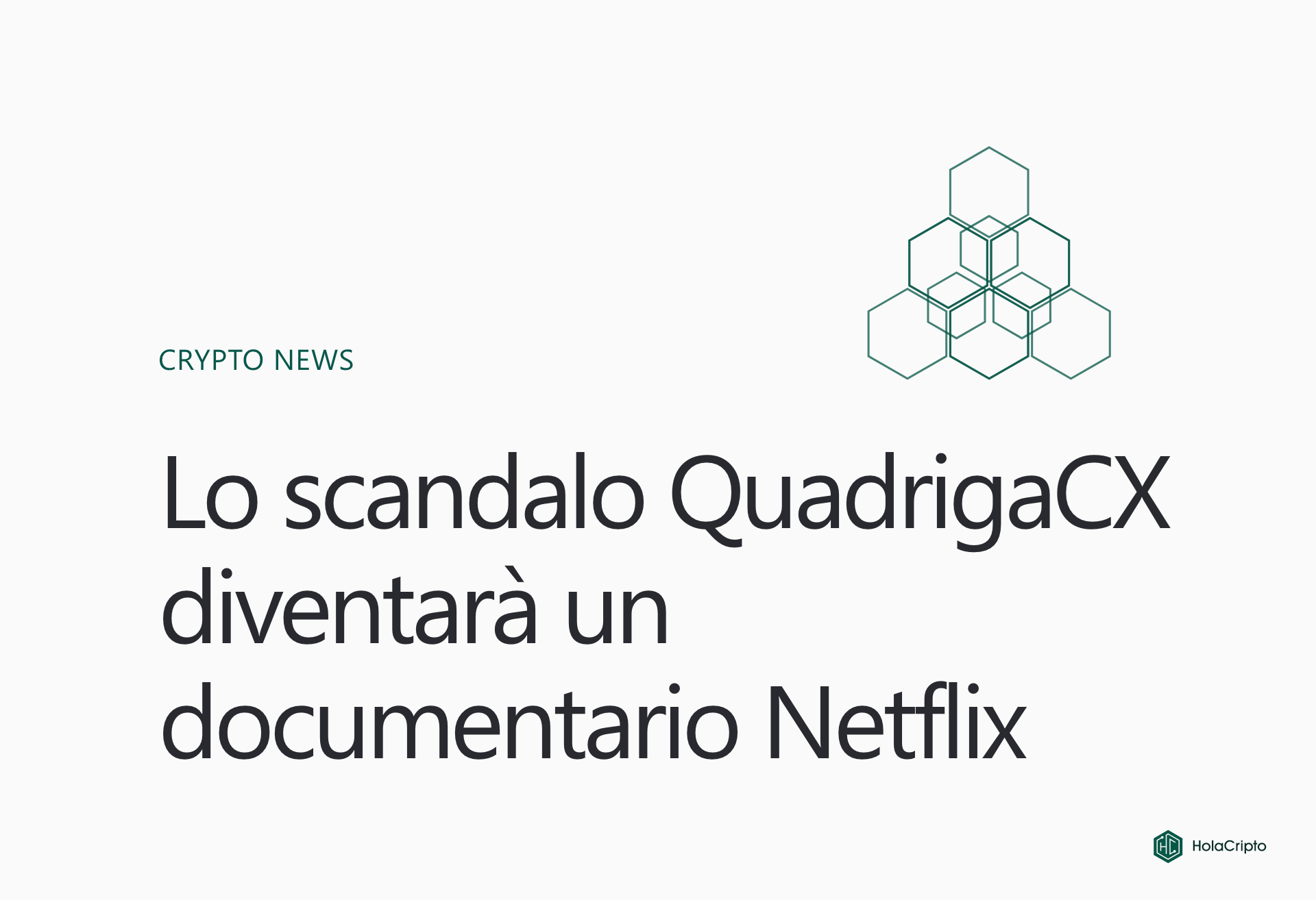 Lo scandalo QuadrigaCX diventerà un documentario di Netflix