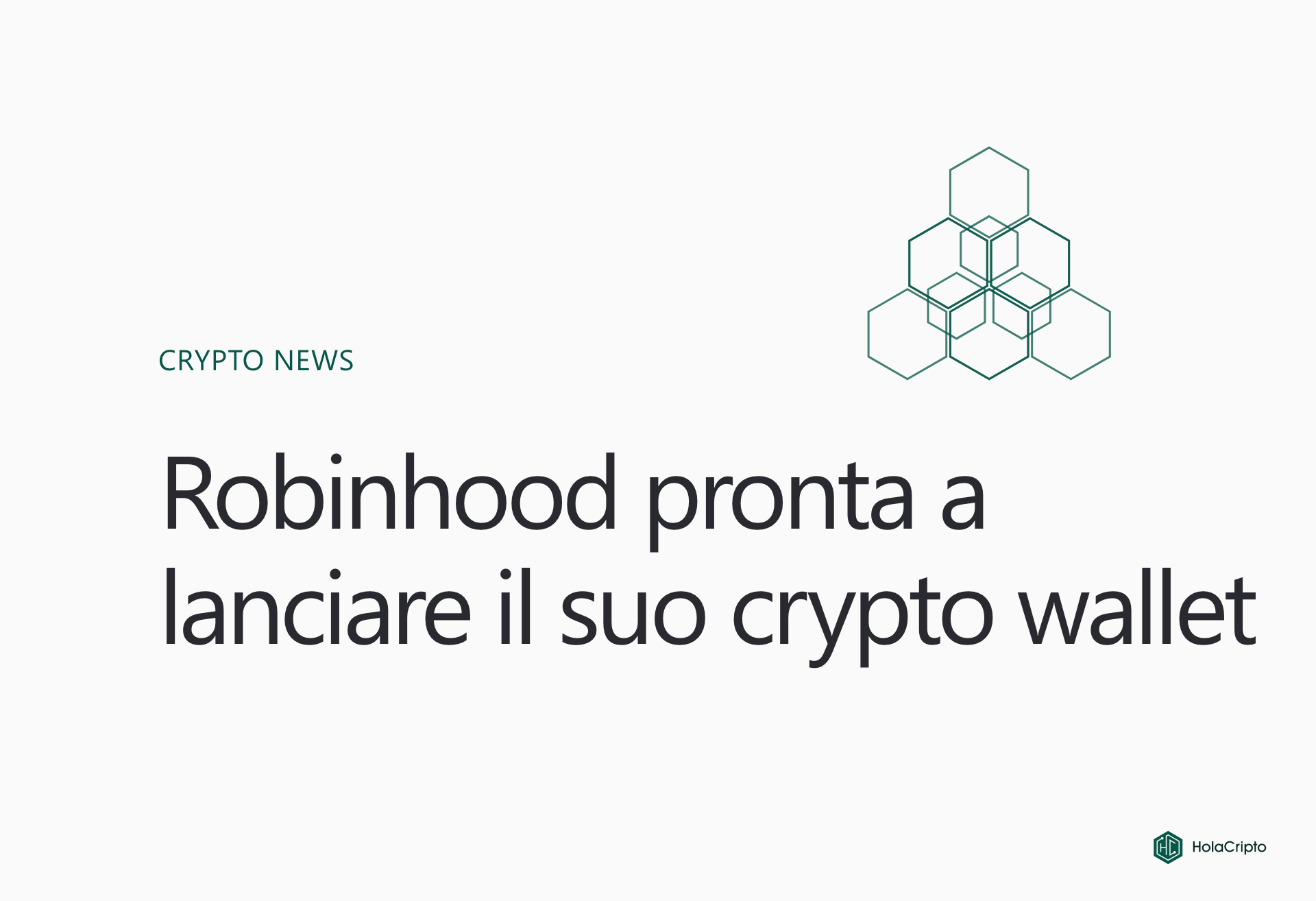 Robinhood pronta a lanciare il suo crypto wallet