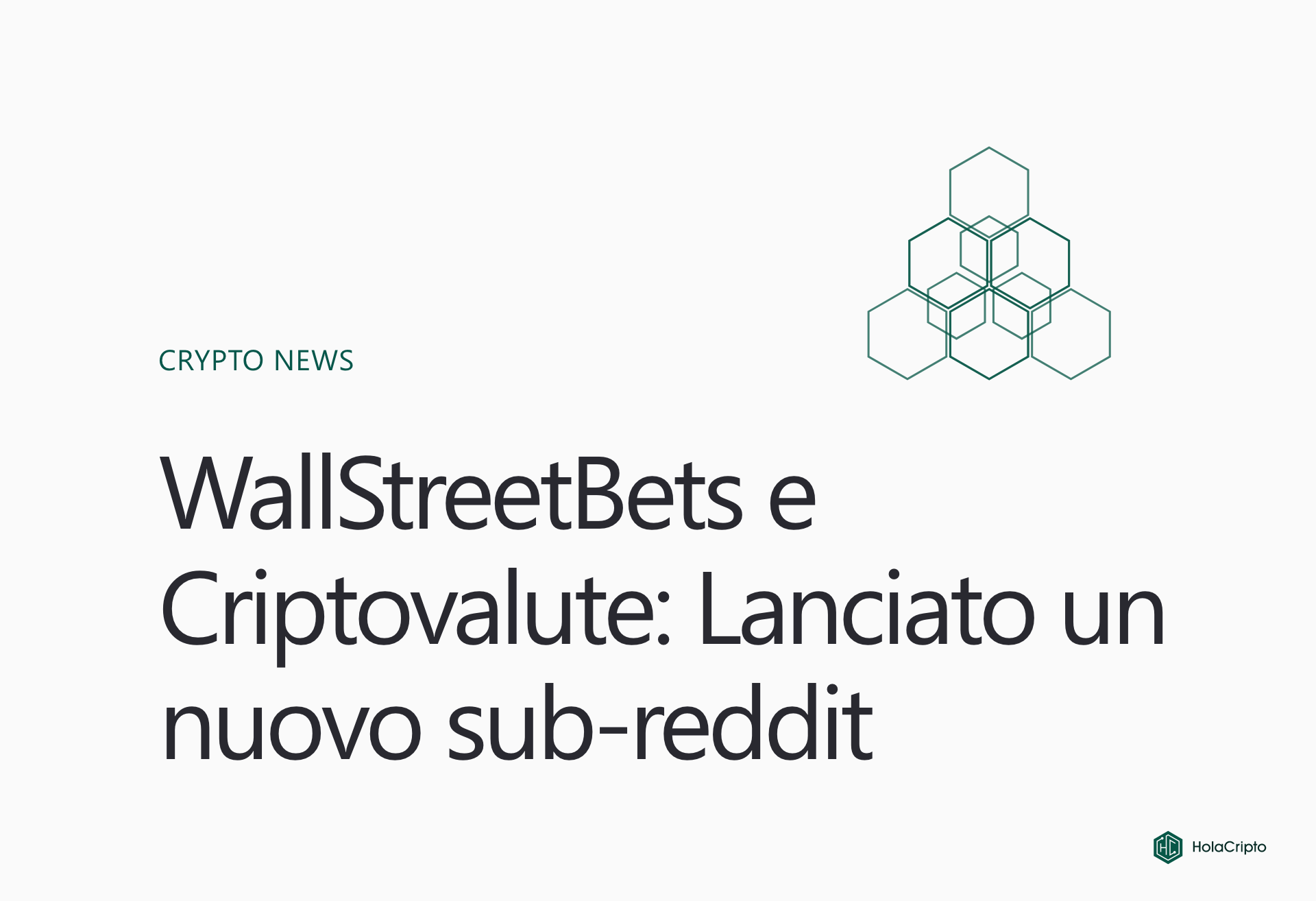 WallStreetBets e criptovalute: lanciato un nuovo sub-reddit