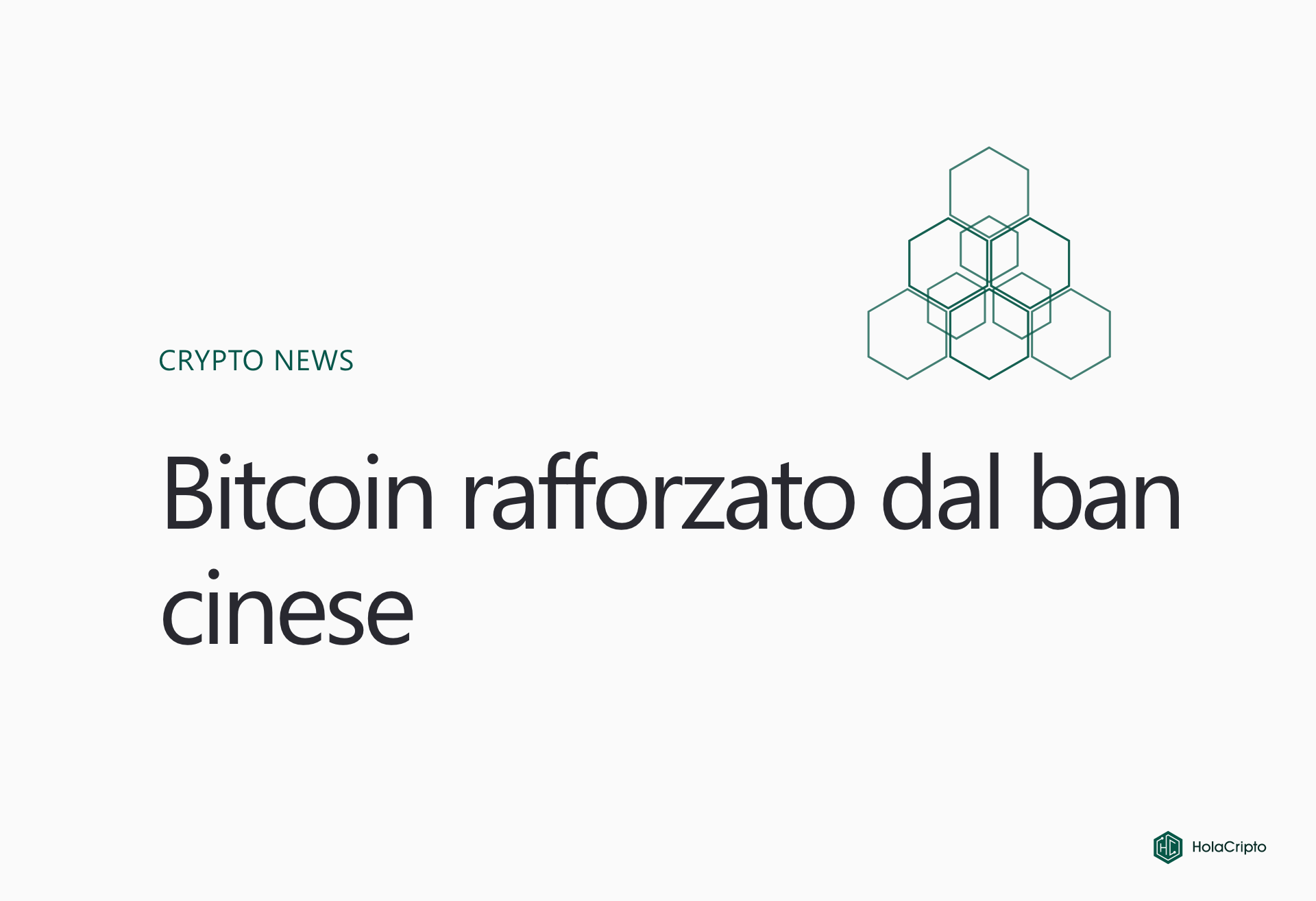 Bitcoin rafforzato dal ban cinese