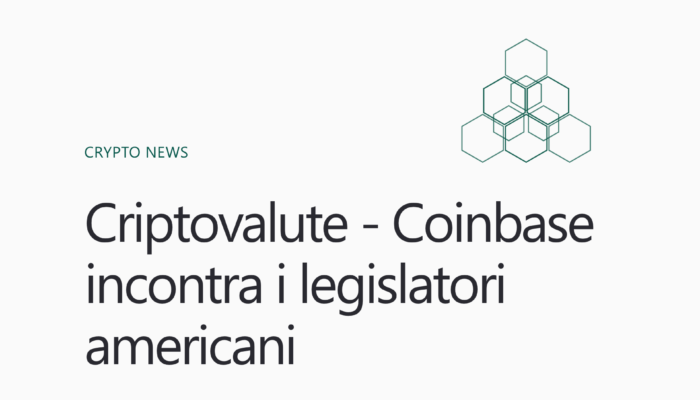 Coinbase incontra i legislatori americani