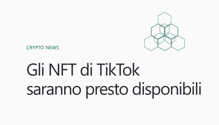 Gli NFT di TikTok saranno presto disponibili