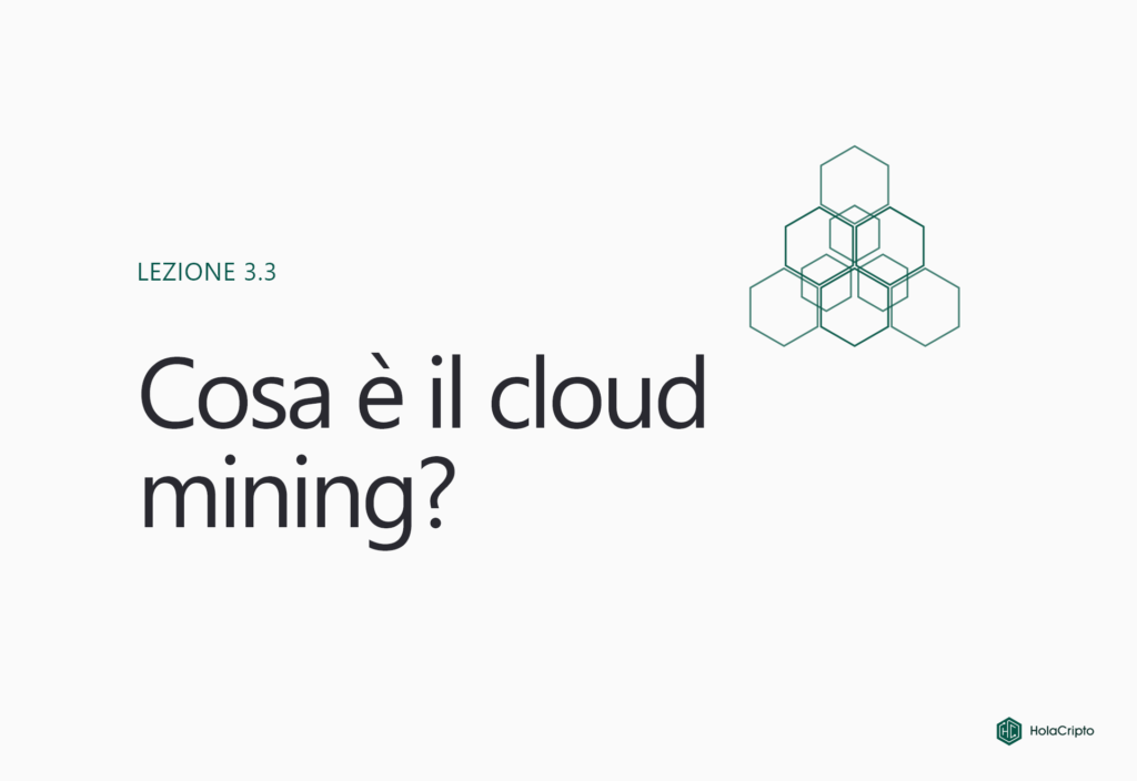 Cosa è il cloud mining?