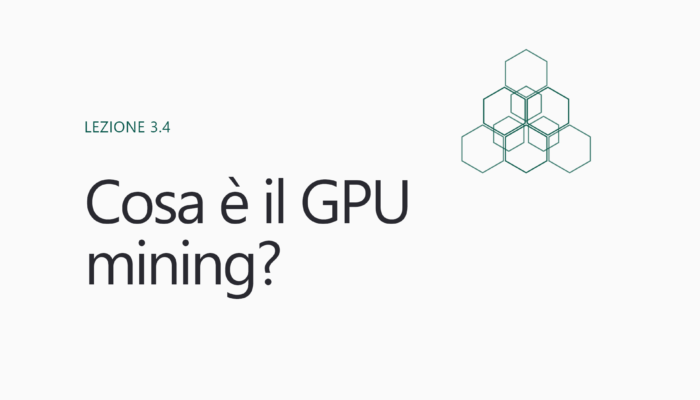 Cosa è il GPU mining?