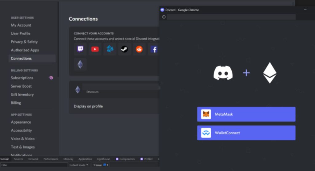 screenshot pubblicato dall'ad di discord