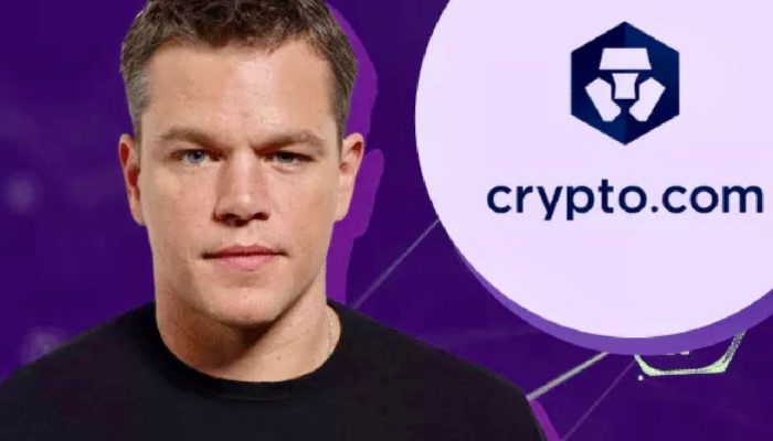 matt damon in una pubblicità di crypto.com